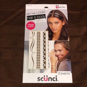 NIB Scunci hair and body tattoo